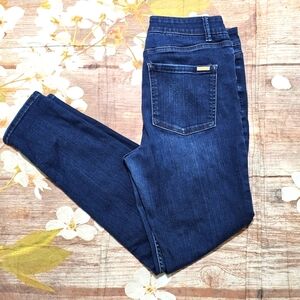 WHBM Classic The SkinnyBlue Denim Jeans sz 10